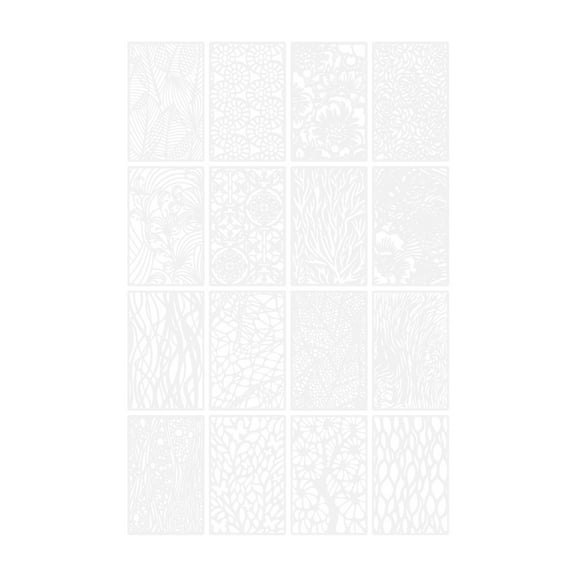 Large Reusable Stencils, Wall Painting Stencils for Decor, Floral Pattern Templates, DIY Art Craft Stencils, Multi-Surface Stencil Kit, for Painting on Walls, Wood, and Fences