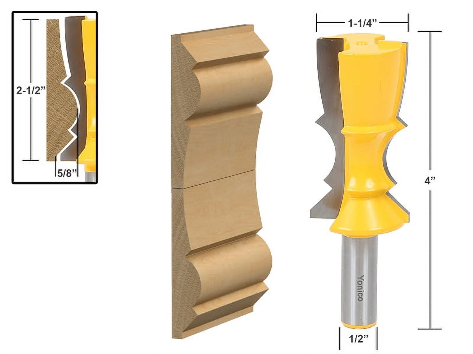 Large Reversible Crown Molding Router Bit 16150