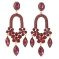 thumbnail image 1 of Large Rhinestone Chandelier Earrings, 1 of 2
