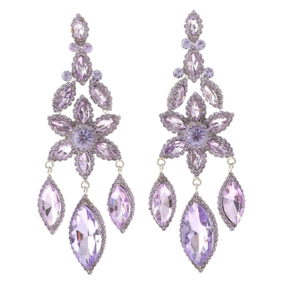 Large Rhinestone Chandelier Earrings