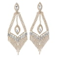 thumbnail image 1 of Large Rhinestone Chandelier Earrings, 1 of 2