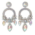 thumbnail image 1 of Large Rhinestone Chandelier Earrings, 1 of 2