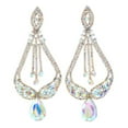 thumbnail image 1 of Large Rhinestone Drop Earrings, 1 of 2