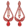 thumbnail image 1 of Large Rhinestone Drop Earrings, 1 of 2