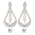 thumbnail image 1 of Large Rhinestone Drop Earrings, 1 of 2