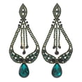 thumbnail image 1 of Large Rhinestone Drop Earrings, 1 of 2