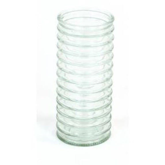 Large Ribbed Cylinder, Green