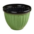 thumbnail image 1 of Large Ribbed Planter Pots, Indoor/Outdoor Garden Use, Lightweight Durable, Drainage Hole, Recyclable Stackable, 1 of 5