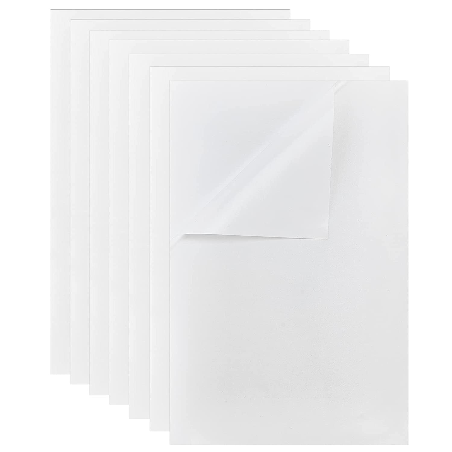Large Ribbon Sticker Sheet 20Pcs 7x11 Inch Rectangle Self-Adhesive Felt Fibre Sticky Back Sheets Sticks for DIY Handicrafts Stationery Jewelry Boxes and Other Decorations