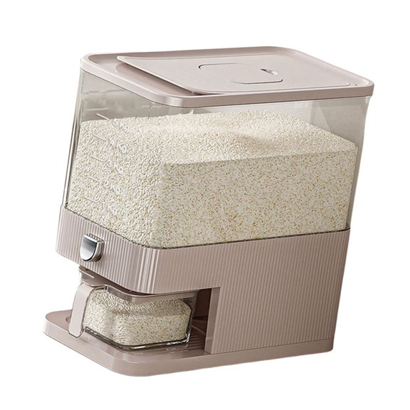 Large Rice Bucket Efficient Grains Storage Box Dusts Proof Container Space Saving Cereal Holder for Restaurant