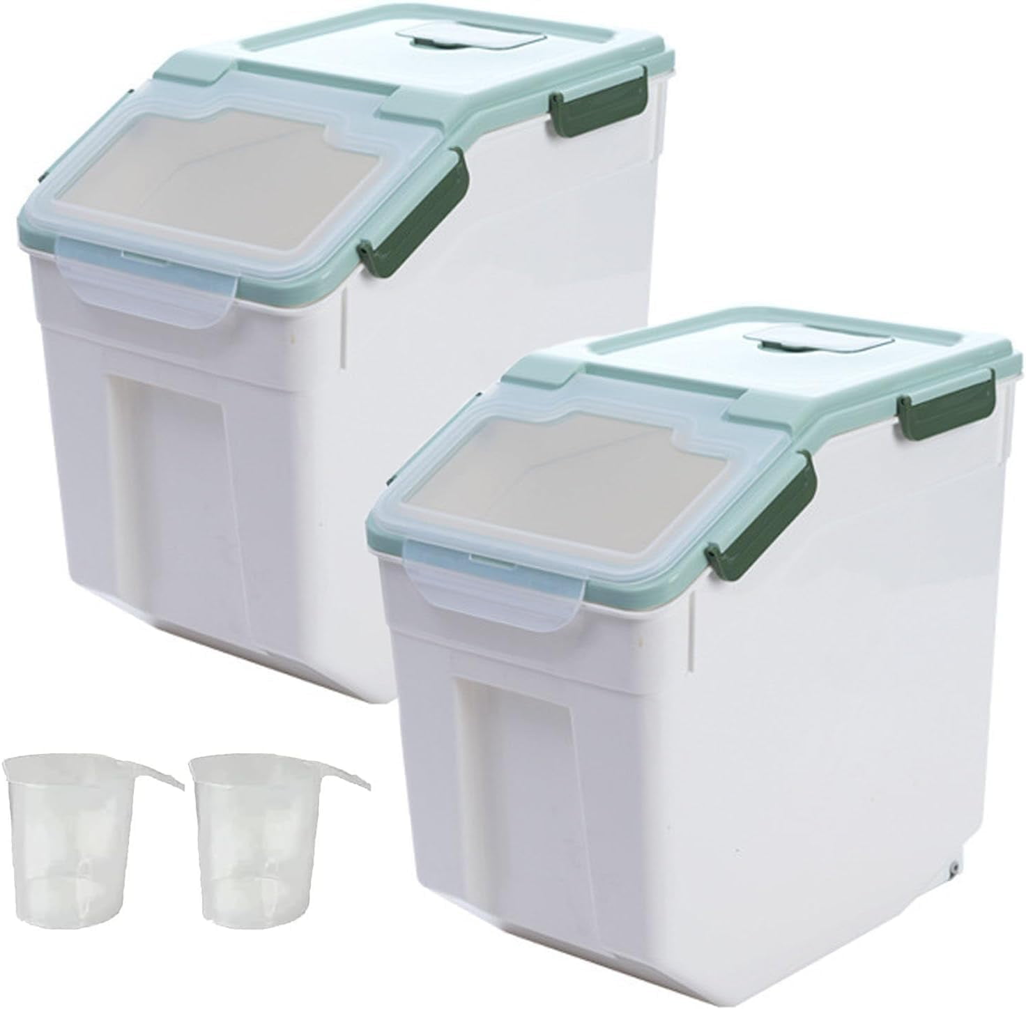 Big Rice Storage Containers Large Rice Storage Container, Airtight Flour Storage Containers 45LB ...