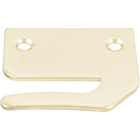 Large Rim Strike Plate for Casement Latch, Polished Brass by Stone Harbor Hardware