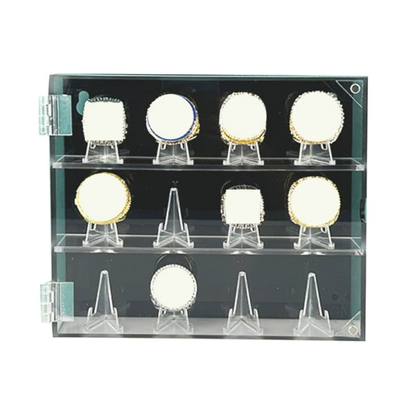 Large Rings Display Stand Case Slots Acrylics Organizers for Sports Accessory