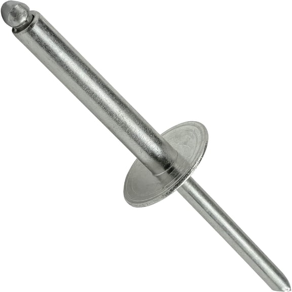 Large Rivets - 3/16" x 1" (25 Pack) Heavy Duty, Stainless Steel Blind Rivets, Open End 6-16 Grip Range .876" - 1.00", Corrosion , High Tensile & Shear Strength