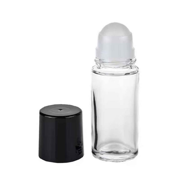 Large Roller Transparent Glass Bottle For Massage Oil And Important Oil Applications, Straight Round Large Tumbler Bottle, Roller Bottles For Oils With Removal Tool