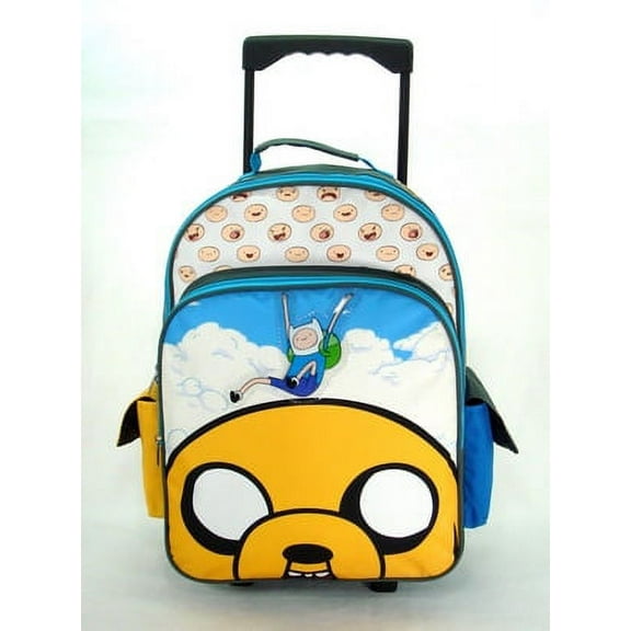 Large Rolling Backpack - Adventure Time - Finn & Jake New Book Bag 619077