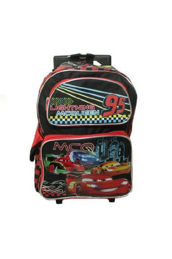 Large Rolling Backpack - Disney - Cars Lightning McQueen New 638030