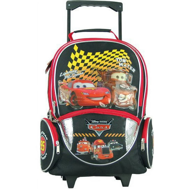 Large Rolling Backpack Disney Cars Lightning Mcqueen Tow Mater 639655