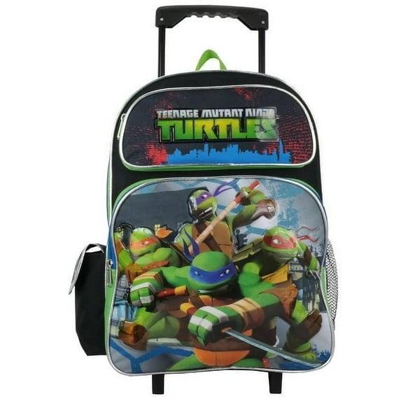 Large Rolling Backpack - Teenage Mutant Ninja Turtles - 4 Turtles New 658779