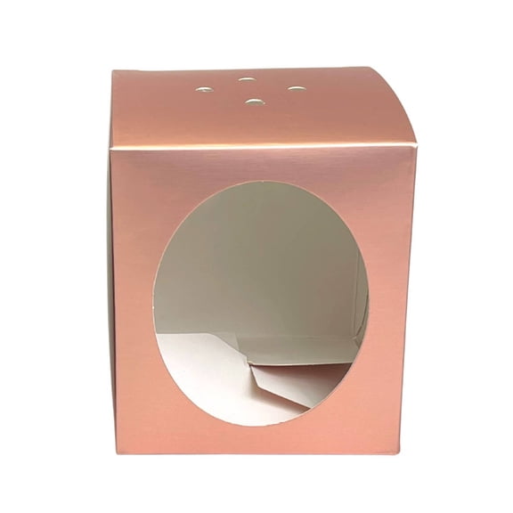Large Romeo Glossy Rose Gold Gift Box - Candle Making Gift Box (Case of 36)