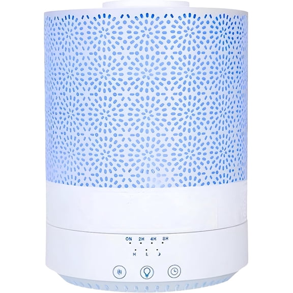 Large Room 2.5L Essential Oil Diffuser with Color Lights, Humidifier, Dark Wood Grain Design, Long Runtime High Mist Output