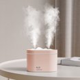 thumbnail image 1 of Large Room Humidifier Desktop Humidifier 800ML Humidifier Double Nozzle Humidifiers Diffuser USB Aroma Diffuser With Coloful Light Desktop Humidifier 50% 0ff Clearance!, 1 of 4
