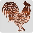 thumbnail image 1 of Large Rooster Pattern Plastic Painting Stencils 12x12inch Farm Animals Poultry Drawing Template for Painting on Floors Walls Doors Tile Wood Cabinet, 1 of 9