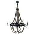 thumbnail image 1 of Large Rope Pendant Lamp - 8 Bulbs, 1 of 5