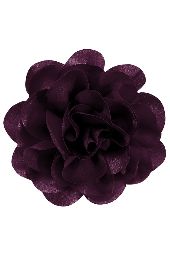 Large Rose Flower Brooches and Pins for Women | Rose Flower Hair Clips for Women, Lapel Pins for Women | Brooch for Women Dresses | Hat Pins for Women, Flower Hair, Pin for Clothes, Grape 6.3 Inches