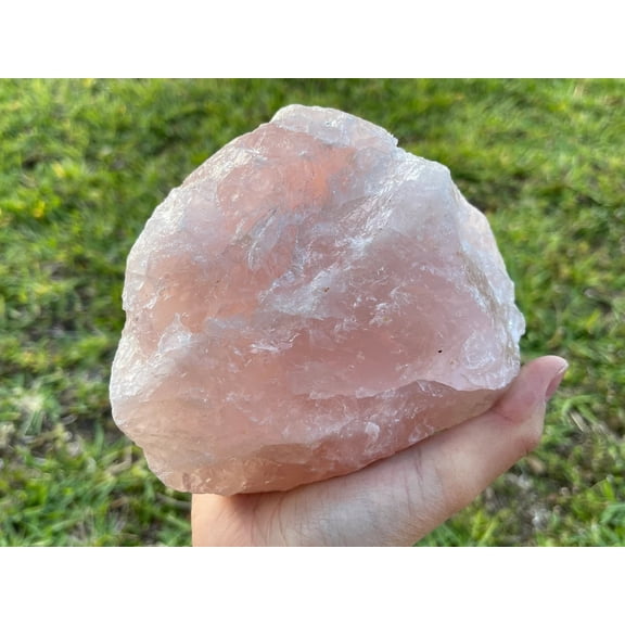Large Rose Quartz Rough Natural Stones, 2.5 - 5" Raw Rose Quartz, Pink Quartz, Love stone, Healing Crystals, 2-3 lbs