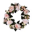 thumbnail image 1 of Large Rose Wedding Garland Wreath Spring Summer Valentine's Day Flower Home Holiday Decoration Door Hanging, 1 of 7