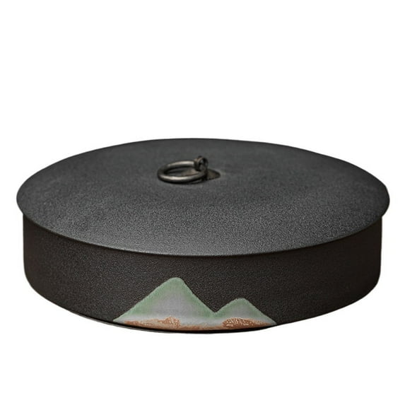 Large Rough Ceramic Tea Canister With Lid Tea Storage Container Tins Jar For Coffee, Herb, Sugar, Spice