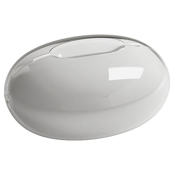Large Round Acrylic Tissue Box Cover with Non-Slip Base - Stylish and Functional Home Decor