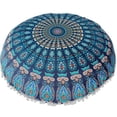 thumbnail image 1 of Large Round Bohemian Floor Pillow Cover Ottoman Pouf New High Quality 1Pc Decorative Comfortable Cushion 80X80Cm For Reading Meditating Relaxing Playroom Party Lounging, 1 of 5