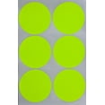 thumbnail image 1 of Large Round Color Coding Labels 50mm Neon Yellow Stickers Sheets 2" - 648 Pack by Royal Green, 1 of 6