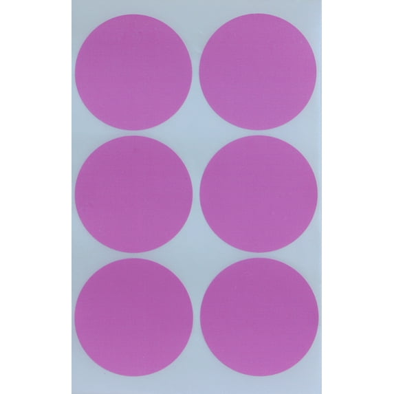Large Round Color Coding Labels 50mm Pink Stickers Sheets 2 in - 648 Pack by Royal Green