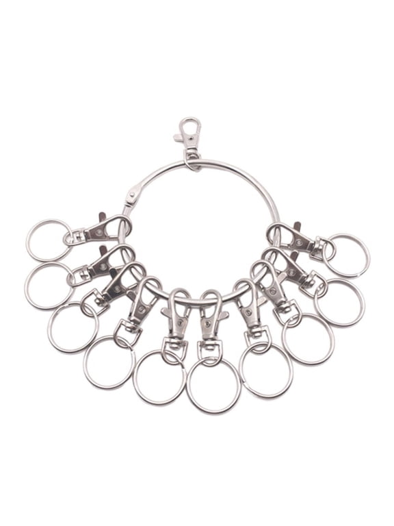 Large Round Hoop Key Organizer Portable Metal Rings Key Holder Management Quick Hanging Keychain Keyring Durable
