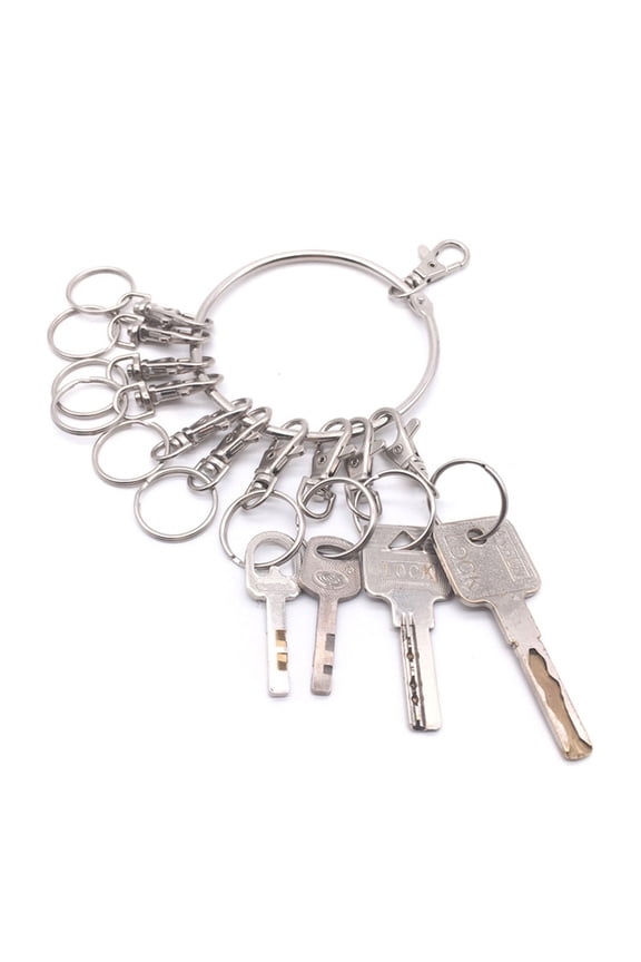 Large Round Hoop Key Portable Metal Rings Key Holder Management Quick Keychain Keyring