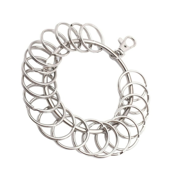 Large Round Hoop Key Rings Organizer with Lobster Clasp Key Accessories Easy Use