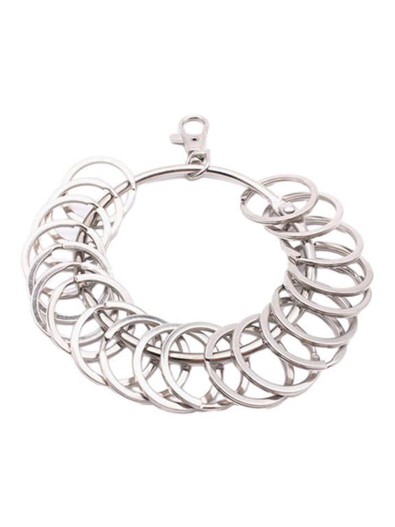 Large Round Hoop Key Rings with Lobster Clasp Portable Metal Rings Key Holder Key Accessories Easy to Use