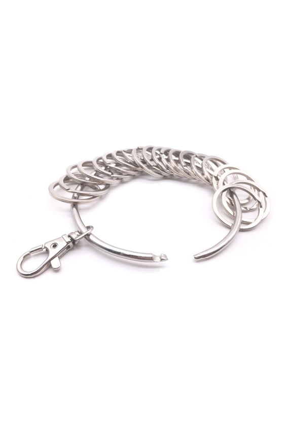 Large Round Hoop Key Rings with Lobster Clasp Portable Metal Rings Key Holder Key Accessories Easy to Use