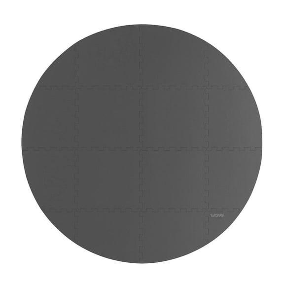 Large Round Insulating Foam Mat, 51 x 51cm x 10mm, Interlocking Floor Mats, Insulated, 16 Pieces