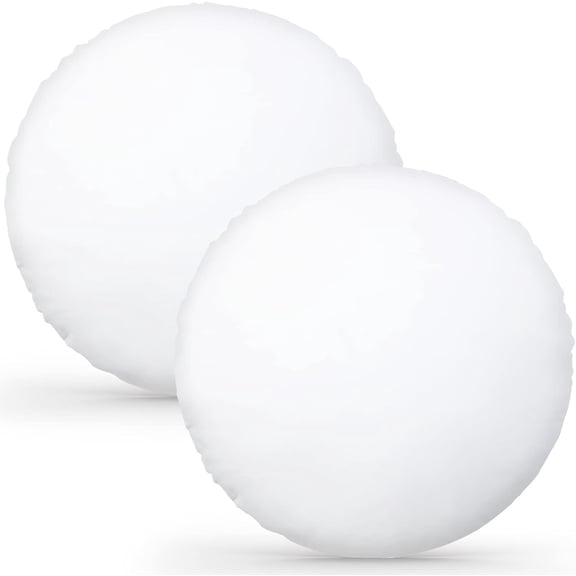 Large Round Pillow Insert, Cozy Oversized Cushion Insert for Sofa Couch Decor, Seating Cushion, Floor Pillow Replacement, White