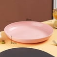 thumbnail image 1 of Large Round Plastic Plates for Household Use | Anti-Fall Salad Snack & Dining Table Plates | Non-Slip Base & Decorative Frame | Multi-Purpose Serving & Storage Tray, 1 of 3