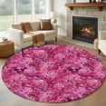 thumbnail image 1 of Large Round Rug 8Ft Washable Non-Slip, Pink Cherry Blossom Circle Area Rugs for Living Room Bedroom, Spring Flowers Modern Abstract Art Indoor Floor Mats Carpet Runner for Home Decor, 1 of 8