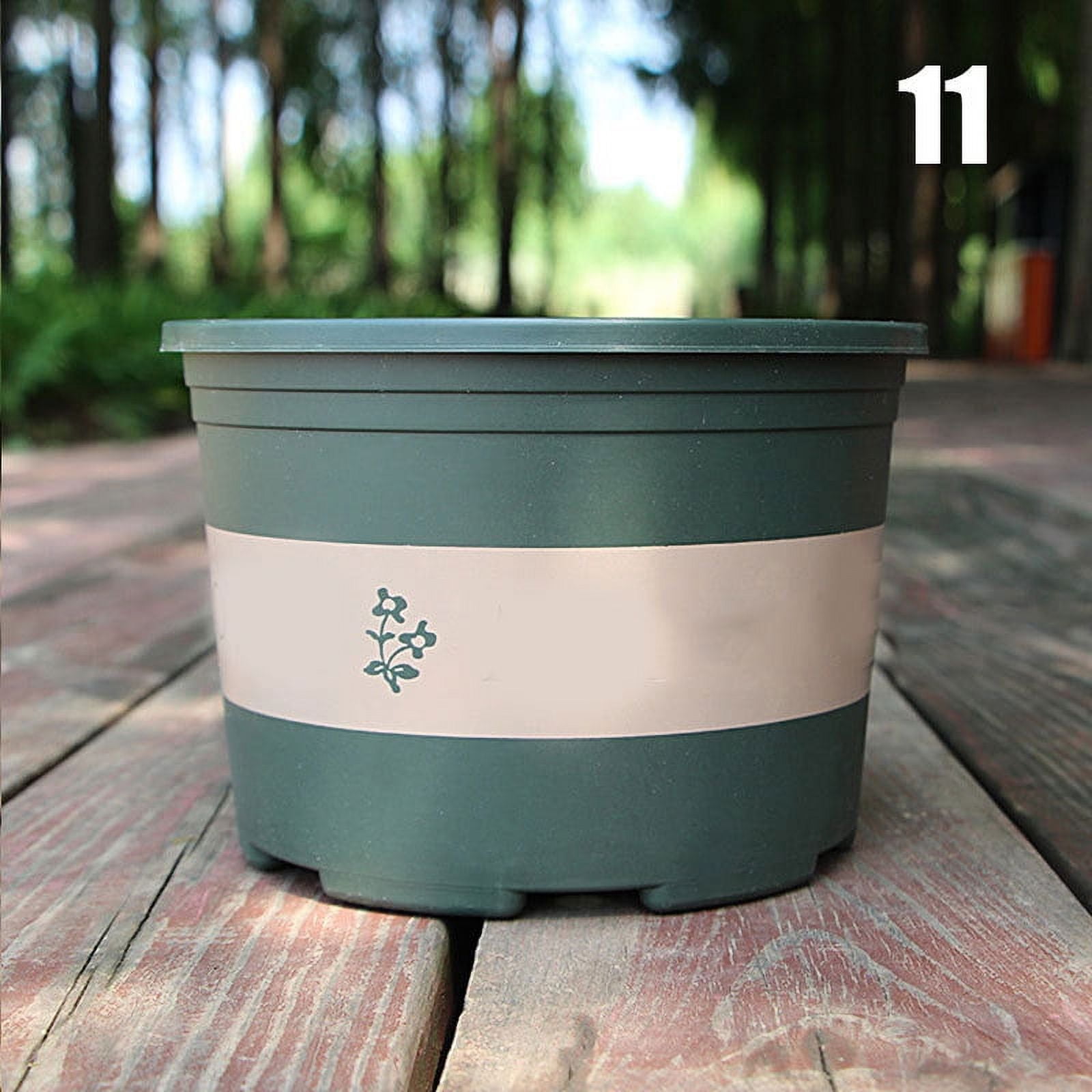 Large Round Short Flower Pot, Durable Garden Planter, Root Control ...