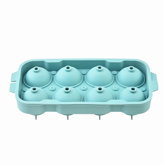 Large Round Silicone Ice Ball Maker Tray with Lid, Slow-Melting Ice ...