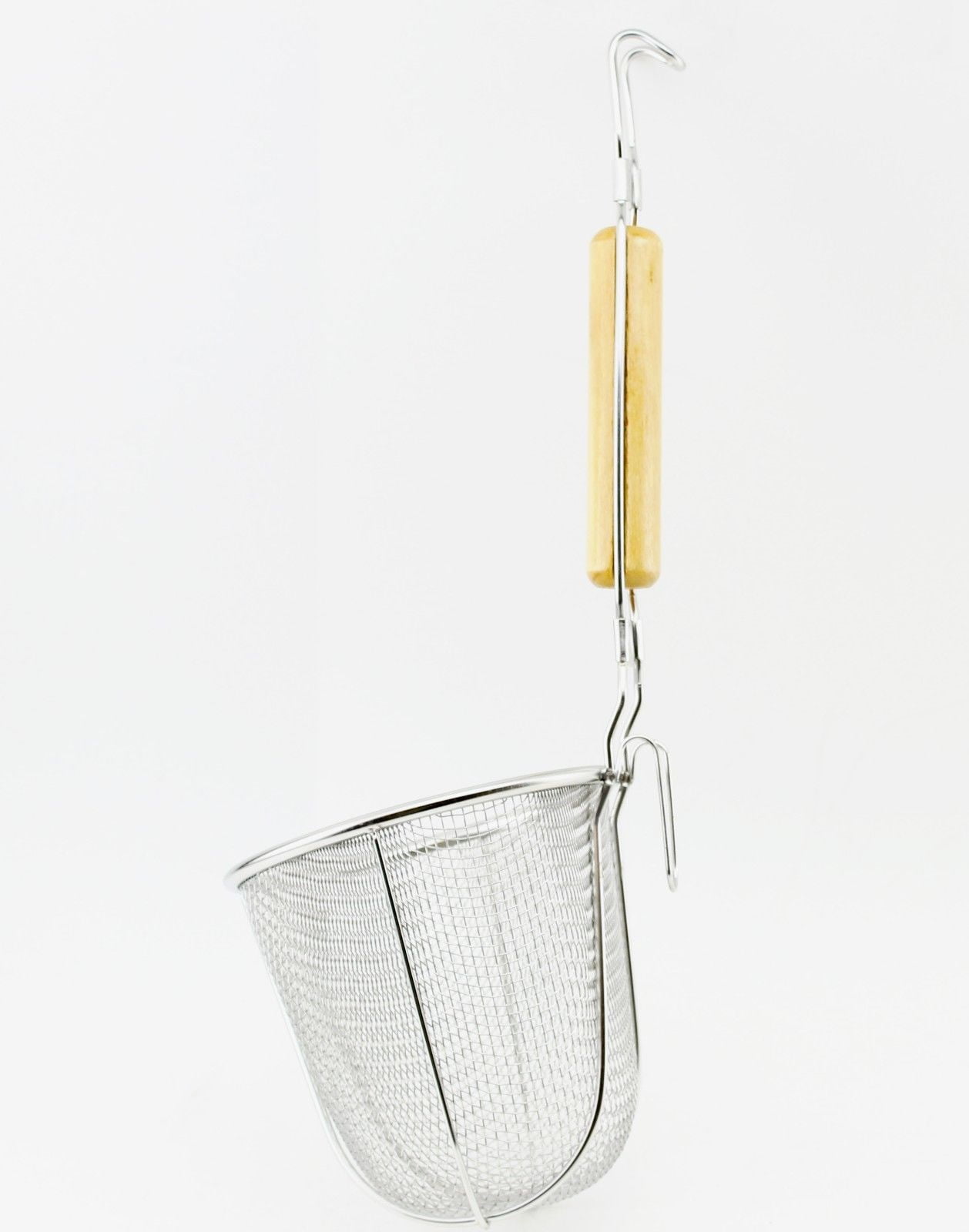 Large Round Wok Strainer Colander Frying Basket good for Rinsing Boiling Frying EHD