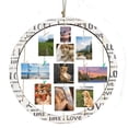 thumbnail image 1 of 2 Pack Large Round Wooden Picture Frames, Hanging Display Board Photo Frames Collage Wall Decor for Dorm Bedroom Part Wall Decor, 1 of 5