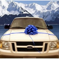 Large Royal Blue Car Bow, 16" Wide - Easter, Memorial Day, Spring, Birthday, 4th of July, Decoration, Gift Bow, Christmas, President's Day
